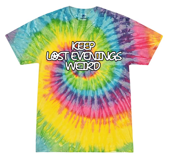 'Keep Lost Evenings Weird' Tie Dye Tee